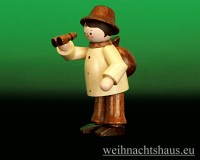 Seiffen Weihnachtshaus - Miniatur natur Wandersmann mit Fernglas - Bild 1