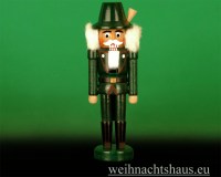 Seiffen Weihnachtshaus - Nußknacker 14cm farbig Förster - Bild 1