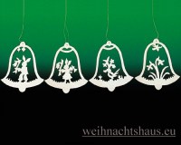 Seiffen Weihnachtshaus - Osterbaumbehang natur Satz 4 Osterglöckchen - Bild 1