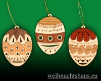 Ostereier zum Hängen Erzgebirge Kuhnert Laubsäge Osterschmuck 