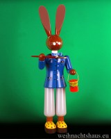 Osterhasen große Hasen für Ostern Erzgebirge Dekohasen aus Holz