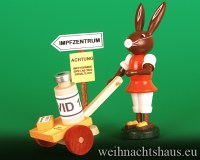 Osterhase Erzgebirge Ostern Neuheit Osterneuheit Neu günstig Kaufen Impfhase Impfstation Neu