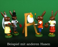 Osterhase aus Holz Erzgebirge Osterhasen