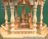 Weihnachtspyramide elektrisch geschnitze Figuren Krippe Erzgebirge Seiffen kaufen