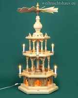 Weihnachtspyramide groß Krippe elektrisch  Erzgebirge traditionell Pyramide geschnitzt Seiffen Werksverkauf