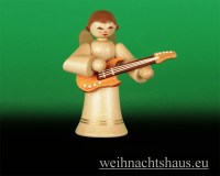 Seiffen Weihnachtshaus - Musikantenengel natur E-Gitarre - Bild 1
