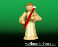 Seiffen Weihnachtshaus - Musikantenengel natur Fagott - Bild 1