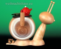 Kuhnert Neuheit Erzgebirge Schnecke mit Ofen Räucherfigur Schnecken kaufen
