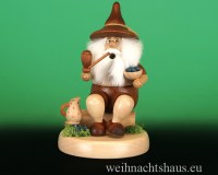 Räuchermann Wichtel Erzgbebirge Räuchermännchen Wichtelfigur Seiffen Holz Werksverkauf sale Wichtelfiguren Schubert