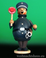 Räuchermann Polizist Polizei Räuchermännchen Polizistin Erzgebirge Polizeiuniform Geschen für Polizisten Kuhnert Werksverkauf