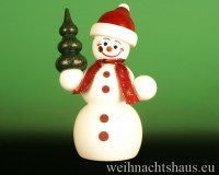 Räuchermann Erzgebirge Schneemann Schneemänner Schneemannel Schneefrau Räuchermänner günstig kaufen  Weihnachtsmannmütze
