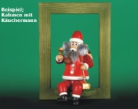 Seiffen Weihnachtshaus - <!--02-->Räuchermann sitzend Wichtel Weihnachtsmann - Bild 2