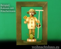 Seiffen Weihnachtshaus - Wandrahmen Dekorahmen aus Holz Erzgebirge,  grün B 24 x H 33 cm - Bild 2