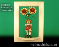 Seiffen Weihnachtshaus - Wandrahmen-Dekorahmen natur Rahmen aus Holz  B 24 x H 33 cm - Bild 2