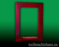 Seiffen Weihnachtshaus - Wandrahmen Fichte rot B 24 x H 33 cm - Bild 1