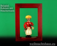 Seiffen Weihnachtshaus - Wandrahmen Fichte rot B 24 x H 33 cm - Bild 2