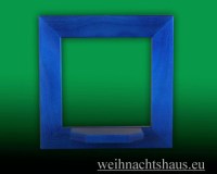 Seiffen Weihnachtshaus - Wandrahmen Fichte blau B 24 x H 24 cm - Bild 1