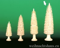 Seiffen Weihnachtshaus - Rollbaum mit Stamm 12 cm - Bild 1