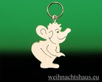 Seiffen Weihnachtshaus - Schlüsselanhänger Maus - Bild 1