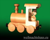 Seiffen Weihnachtshaus - .      Kugelschneemann Eisenbahn Räucherlock Neuheit 2020 - Bild 1