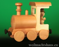 Seiffen Weihnachtshaus - .      Kugelschneemann Eisenbahn Räucherlock Neuheit 2020 - Bild 2