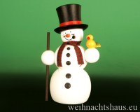 Räuchermann Schneemann Erzgebirge Räuchermännchen Schneemänner Zylinderhut Seiffen Schneemannräuchermann Schneeräuchermänner günstig kaufen Schnee Räucherkerze