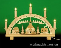 Schwibbogen Seiffen Kirchen Kirchenbogen Seiffener Kirche Kirchenschwibbogen Lichterbogen  Erzgebirge Werksverkauf