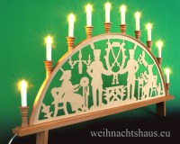 Schwibbogen Bergmann Erzgebirge traditioneller Lichterbogen Werksverkauf sale goße Schwibbogendeko