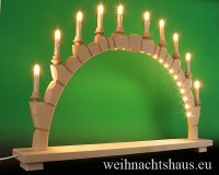 Schwibbogen Neuheit Erzgebirge geschnitzt Lichterbogen Schwibbogendekoration