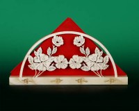 Serviettenständer Blumen Holz Ständer Für Servietten Halter Serviette Osterserviette Blütenmotiv Blumen Erzgebirge Osterdeko Tisch Tischdeko