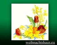 Seiffen Weihnachtshaus - Servietten Tulpenkranz - Bild 1