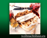 Seiffen Weihnachtshaus - Weihnachtsservietten Weihnachtsstollen - Bild 1