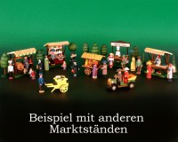 Seiffen Weihnachtshaus - Sommermarkt Glücksstand 6 tlg - Bild 2