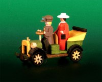 Seiffen Weihnachtshaus - Sommermarkt Oldtimerauto Funny - Bild 1