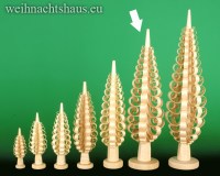 Seiffen Weihnachtshaus - Spanbaum-Erzgebirge mit gerollten Span 18 cm - Bild 1