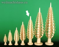 Seiffen Weihnachtshaus - Spanbaum-Erzgebirge mit gerollten Span 16 cm - Bild 1