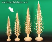 Seiffen Weihnachtshaus - Spanbaum-Erzgebirge mit gerollten Span 60cm - Bild 1