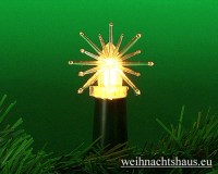 Seiffen Weihnachtshaus - Steckstern Kunststoffstrahlenstern - Bild 1