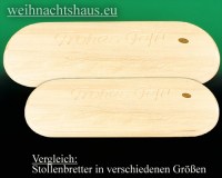 Seiffen Weihnachtshaus - Stollenbrett klein  aus Holz für Ihren Weihnachtsstollen - Stollenbretter Erzgebirge - Bild 3