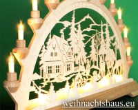 Schwibbogen Lichterbogen Schwippbogen Schwibbögen Lichterbögen Wald Forsthaus  Waldmotiv Rehe 