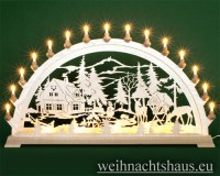 Schwibbogen groß Übergroße Schwibbögen 20 Kerzen Forsthaus 100 cm 