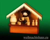 Seiffen Weihnachtshaus - Erzgebirge Winterkinder natur Weihnachtsstand Bratwurst - Bild 1