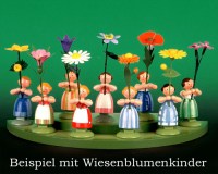 Seiffen Weihnachtshaus - Wiese für Blumenkinder aus dem Erzgebirge 2 stufig - Bild 2