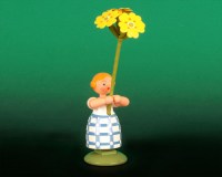 Seiffen Weihnachtshaus - Wiesenblumenkind 11cm Himmelschlüssel - Bild 1