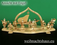 Seiffen Weihnachtshaus - Engelwolke natur 2-stufig - Bild 2