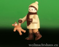 Winterkinder Neuheiten Erzgebirge Winterkind Neuheit Erzgebirge Romy Thiel Rommy Thieles Junge mit Teddy  günstig kaufen Neu