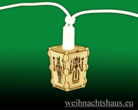 Seiffen Weihnachtshaus - Laterne zum Basteln aus Holz Erzgebirge Engel- Bergmann - Bild 3