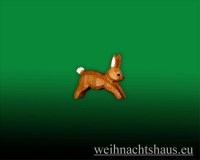 Seiffen Weihnachtshaus - Hase klein laufend - Bild 1